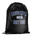 Brooklyn NYC Icon GymsacBackpack Black with Black Chunky Chords Graphic Tee – Fan Favorite · Trending Graphic Apparel