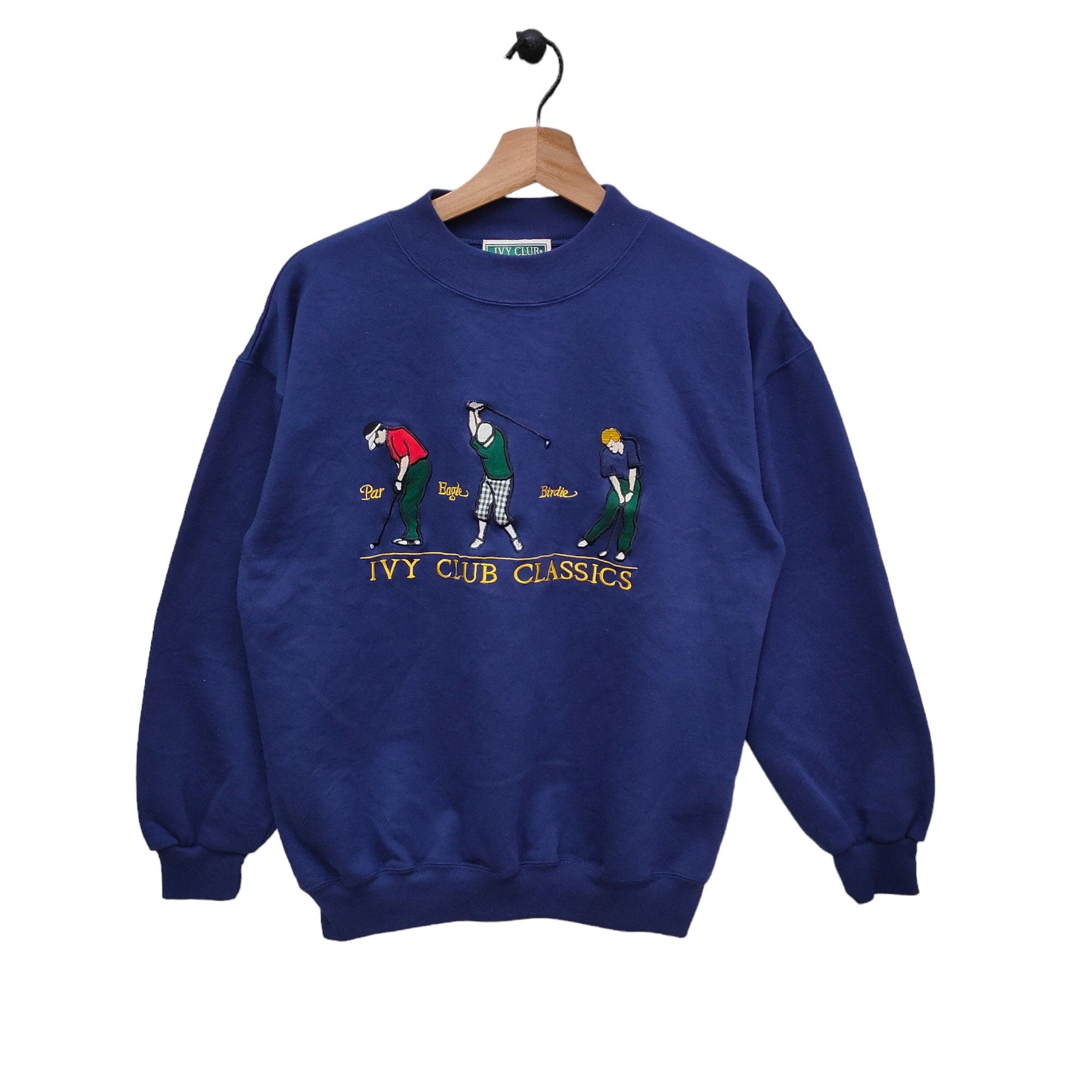 90s Golf Classic Sweater Medium Vintage IVY Club Classic Embroidery Sweatshirt Jumper Pullover Size M Sweatshirt – Cozy Vibes · Top Pick For Any Outfit