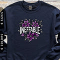 Ineffable Sweatshirt Subtle Asexual Flag Colors Sweater Asexuality Pride Jumper Subtle Aro Ace Pride Sweatshirt Floral Ace Flag Gift Sweatshirt – Aesthetic Look · Must-Have Style