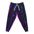 Glow Up Your Workout All Over Print Athletic Joggers with Glowing Neon Lights Graphic Tee – Warm & Stylish · High-Quality Print