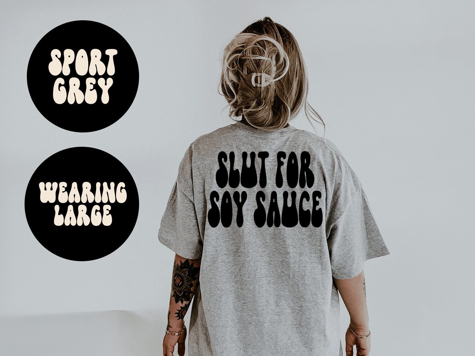 Soy Sauce BACK PRINT Shirt Gifts Tshirt Tees TShirt Unisex Funny Graphic Tee – Easygoing Wear · Perfect For Daily Wear