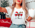 Christmas Party Shirt Christmas Gift Womens Wine Glasses T Shirt Christmas Funny ShirtWine Lover TeeChristmas Gift For WomenGirl Party Graphic Tee – Everyday Comfort · Perfect For Daily Wear