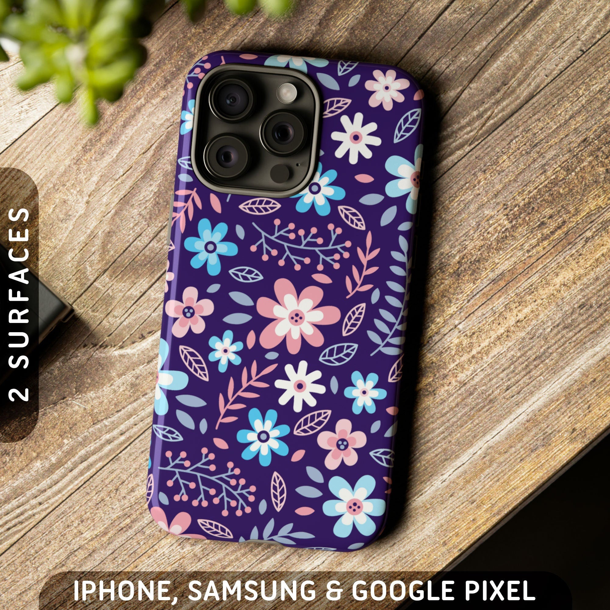 Subtle Trans Pride Flowers Tough Case iPhone 16 Pro Max Plus 15 14 13 12 11 Samsung S24 S23 S22 S21 Google Pixel 9 8 7 6 5 Phone Graphic Tee – Easygoing Wear · Top Pick For Any Outfit