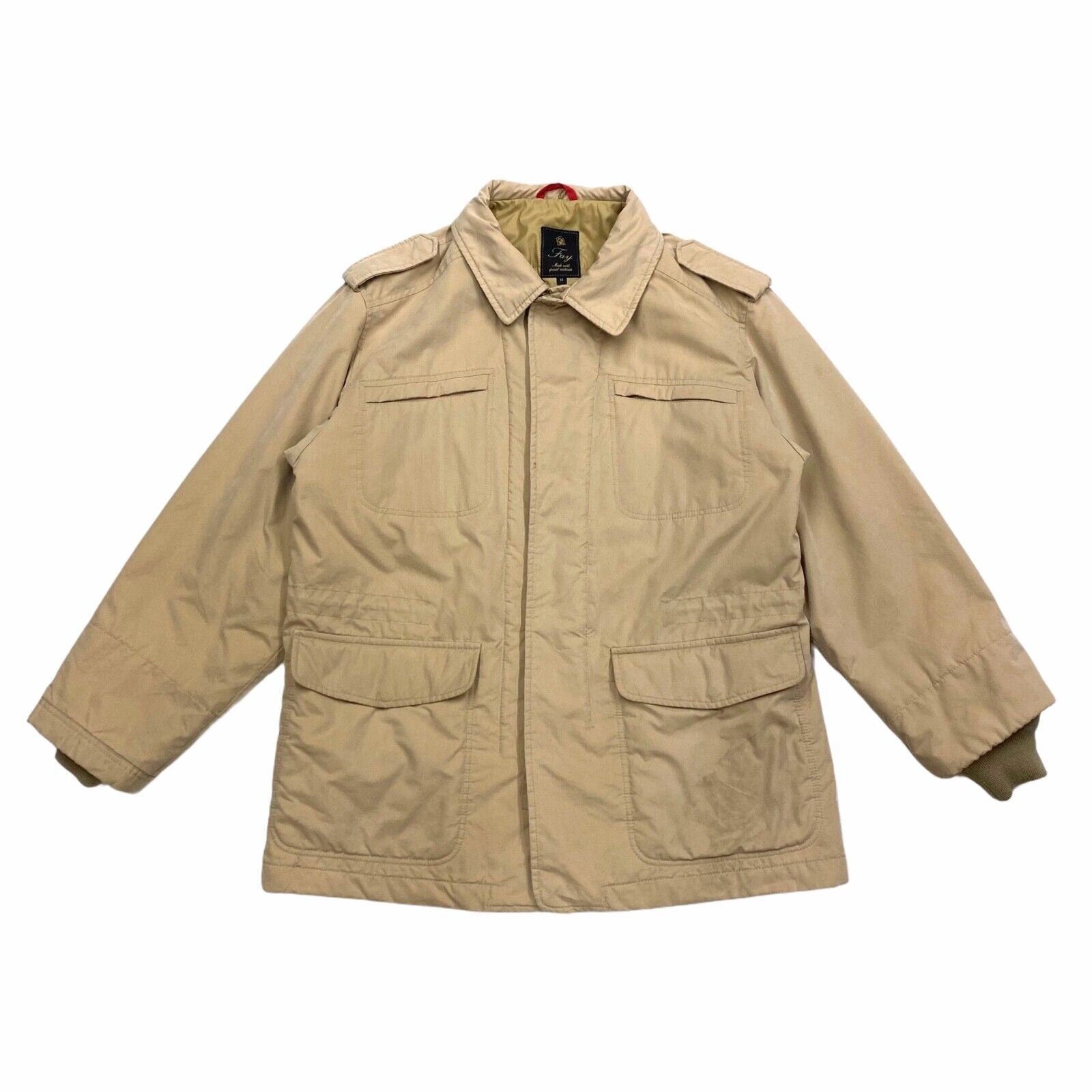Fay Long Quilted Coat Jacket Vintage Luxury High End Designer Medium Beige Graphic Tee – Everyday Comfort · Great Gift For Fans