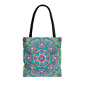 Green and Blue Boho Vibes Tote Bag AOP Design for Stylish Carrying Tote Bag – Soft Feel · Top Pick For Any Outfit