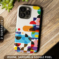 Progressive Artful Geometric Tough Case iPhone 16 Pro Max Plus 15 14 13 12 11 Samsung S24 S23 S22 S21 Google Pixel 9 8 7 6 5 Phone Graphic Tee – Premium Graphic · Perfect For Daily Wear