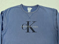 Vintage 1990s 90s Calvin Klein CK Logo Embroidered Crewneck Sweatshirt Blue S Sweatshirt – Cozy Vibes · Great Gift For Fans