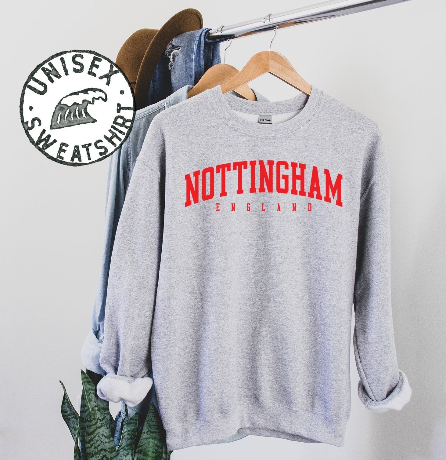 Nottingham England UK Sweatshirt Gifts Crewneck Funny Sweater Shirt Jumper Men Women Him Her Sweatshirt – Aesthetic Look · Great Gift For Fans