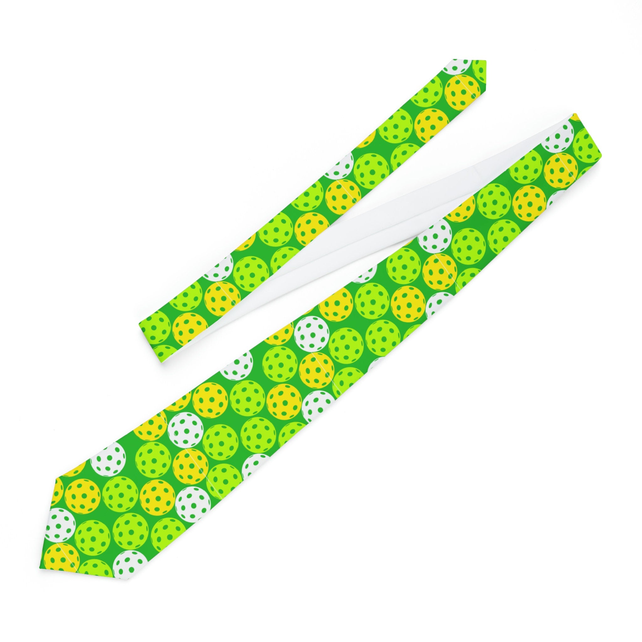 Dynamic Dots Vibrant Pickleball Polka Play Necktie Graphic Tee – Fan Favorite · Great Gift For Fans