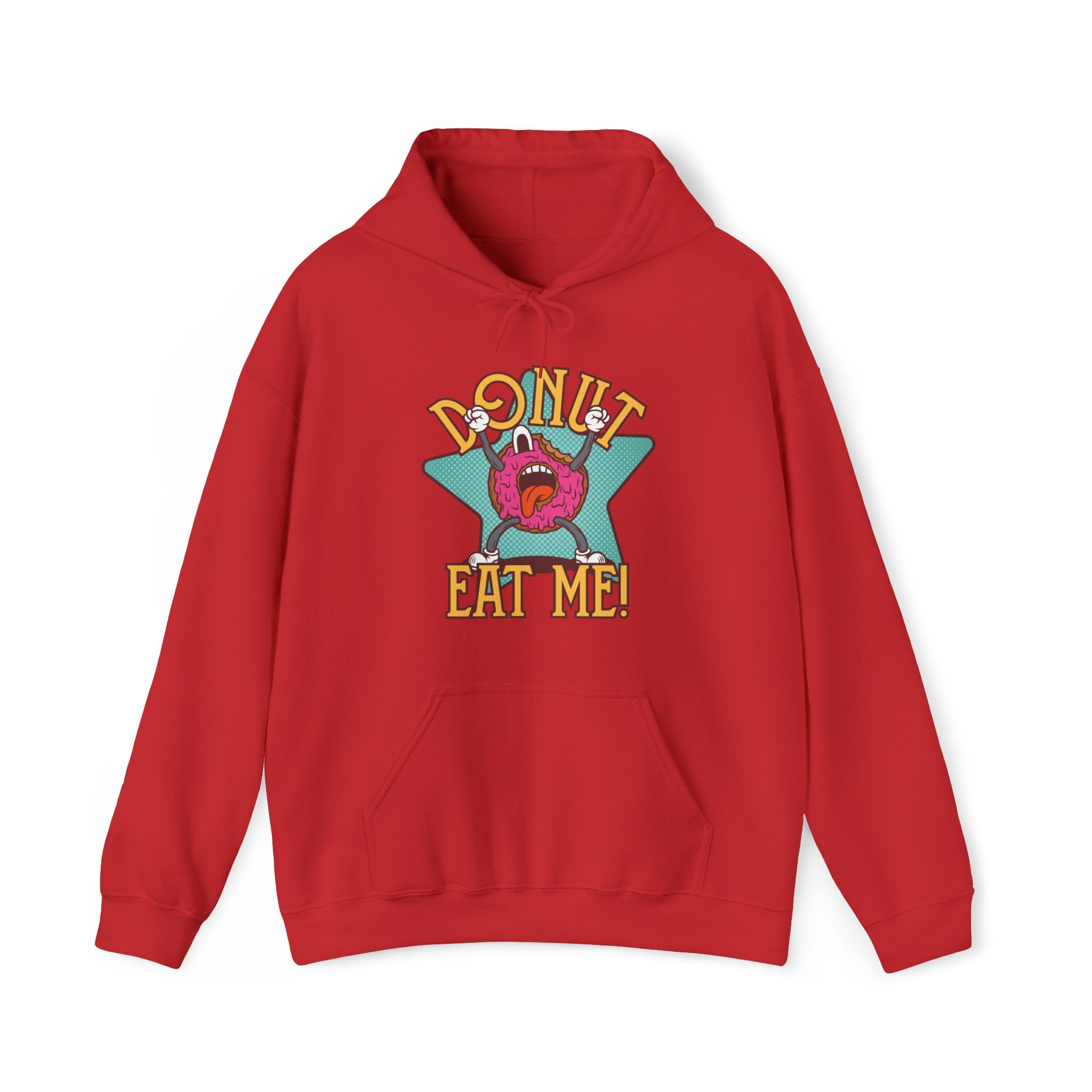 Donut Eat Me Hoodie Bold Funny Cozy Unisex Heavy Blend Hooded Sweatshirt Hoodie – Feel-Good Design · Must-Have Style