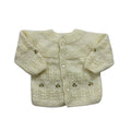 Handmade Vintage 90s BabyToddler Knit Rosette Cardigan Sweater Graphic Tee – Cozy Vibes · Trending Graphic Apparel