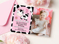 Editable Photo Invitation Template Cow Birthday Invitation Moo Moo I39m Two Party Farm Birthday Girl Barn Animals Barnyard Cow Invite COWB1 Graphic Tee – Fan Favorite · Trending Graphic Apparel
