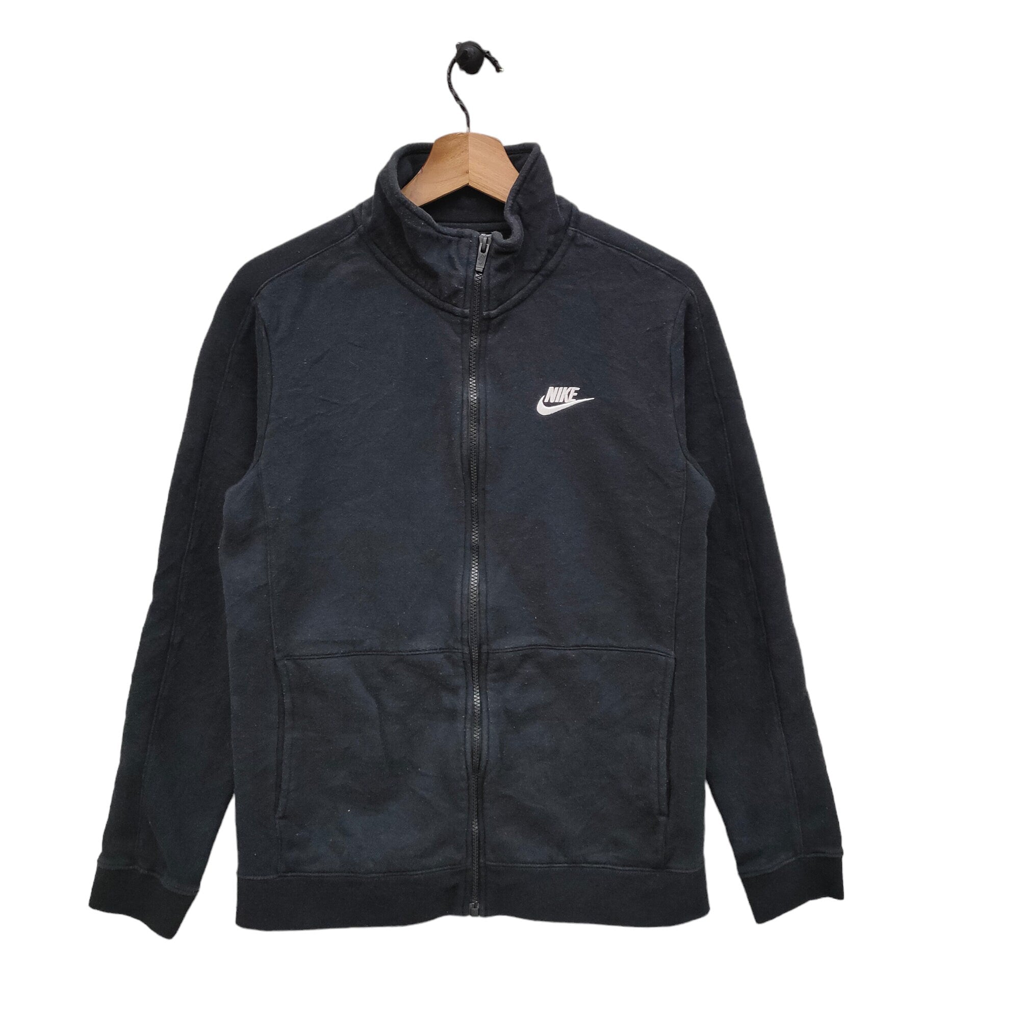 Y2K Nike Sweater Zipper Medium Vintage Nike Swoosh Embroidery Logo Sweatshirt Cardigan Black Size M Sweatshirt – Easygoing Wear · Great Gift For Fans