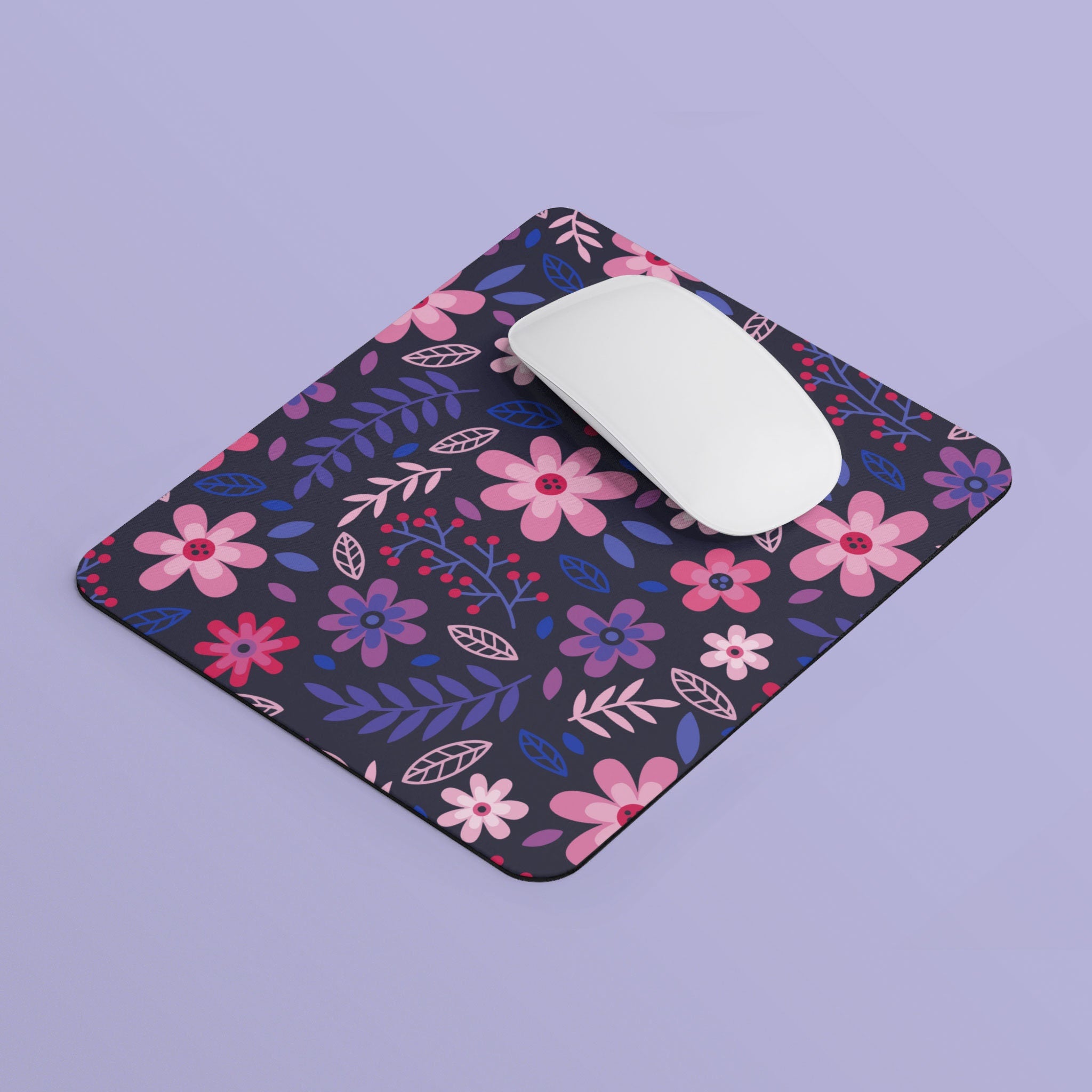 Subtle Bisexual Pride Flowers Mouse Pad Rectangle Mouse Pad Bisexual Bi Pride Flag Mouse Pad Bisexual Flag Colors Home Office Gift Graphic Tee – Premium Graphic · High-Quality Print