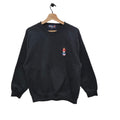 World Bear Sweatshirt Vintage Sweater American Streetwear Embroidery Bear Crewneck Black Sweat Sweatshirt – Aesthetic Look · High-Quality Print