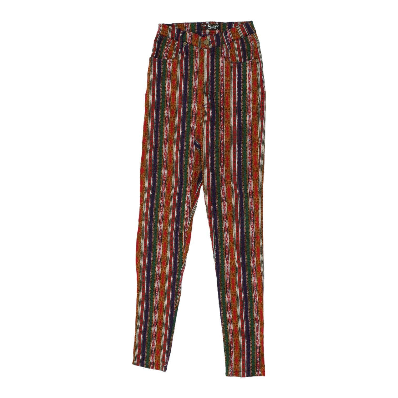 Guess Colourful Pattern Stretchy High Rise Slim Fit Trousers Vintage Designer Graphic Tee – Feel-Good Design · High-Quality Print