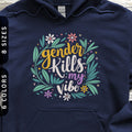 Subtle Nonbinary Hoodie Gender Kills My Vibe Hooded Sweatshirt Enby Flag Pride Hoodie LGBTQ Non Binary Flag Non Binary Enby Pullover Hoodie – Cozy Vibes · Great Gift For Fans