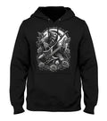 Goth Metal Grime Reaper Unisex Hoodie Hoodie – Aesthetic Look · High-Quality Print