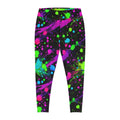 Express Your Unique Style with Plus Size Paint Splatter Leggings Graphic Tee – Soft Feel · Trending Graphic Apparel