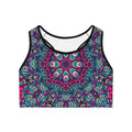 Purple Boho Vibes Sports Bra Comfort Meets Free Spirited Style Graphic Tee – Feel-Good Design · High-Quality Print