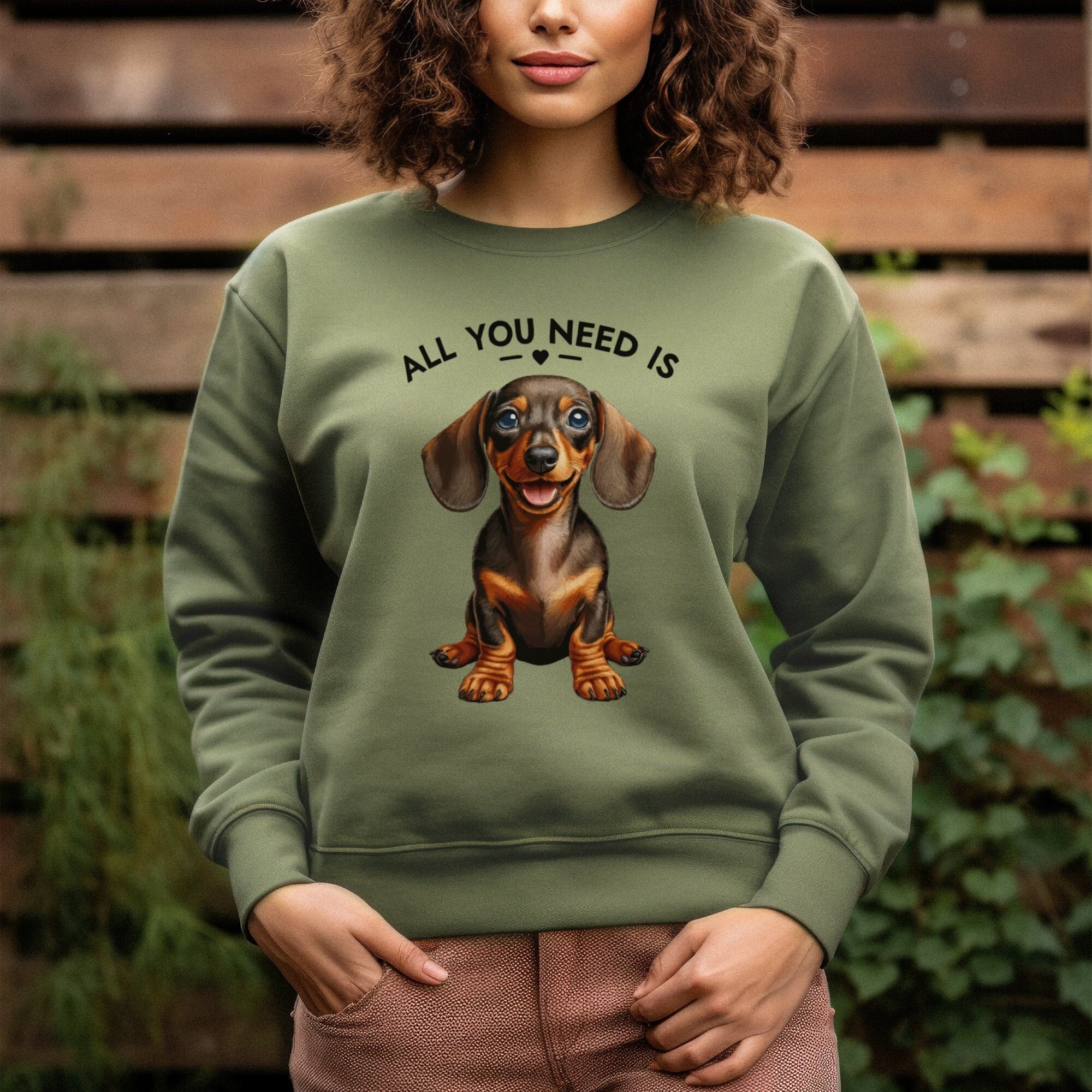 Adorable Dachshund Puppy Sweatshirt Cute Gift for Dog Mom Cozy Doxie Sweater Dachshund Dad Shirt Dog Lover T Shirt Wiener Dog Tee Sweatshirt – Soft Feel · Trending Graphic Apparel