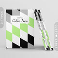 Personalized Subtle Agender Journal Agender Pride Flag Pixels Book Nonbinary Gift Customizable Hardcover Notebook Custom Name Text Graphic Tee – Bold Style · High-Quality Print
