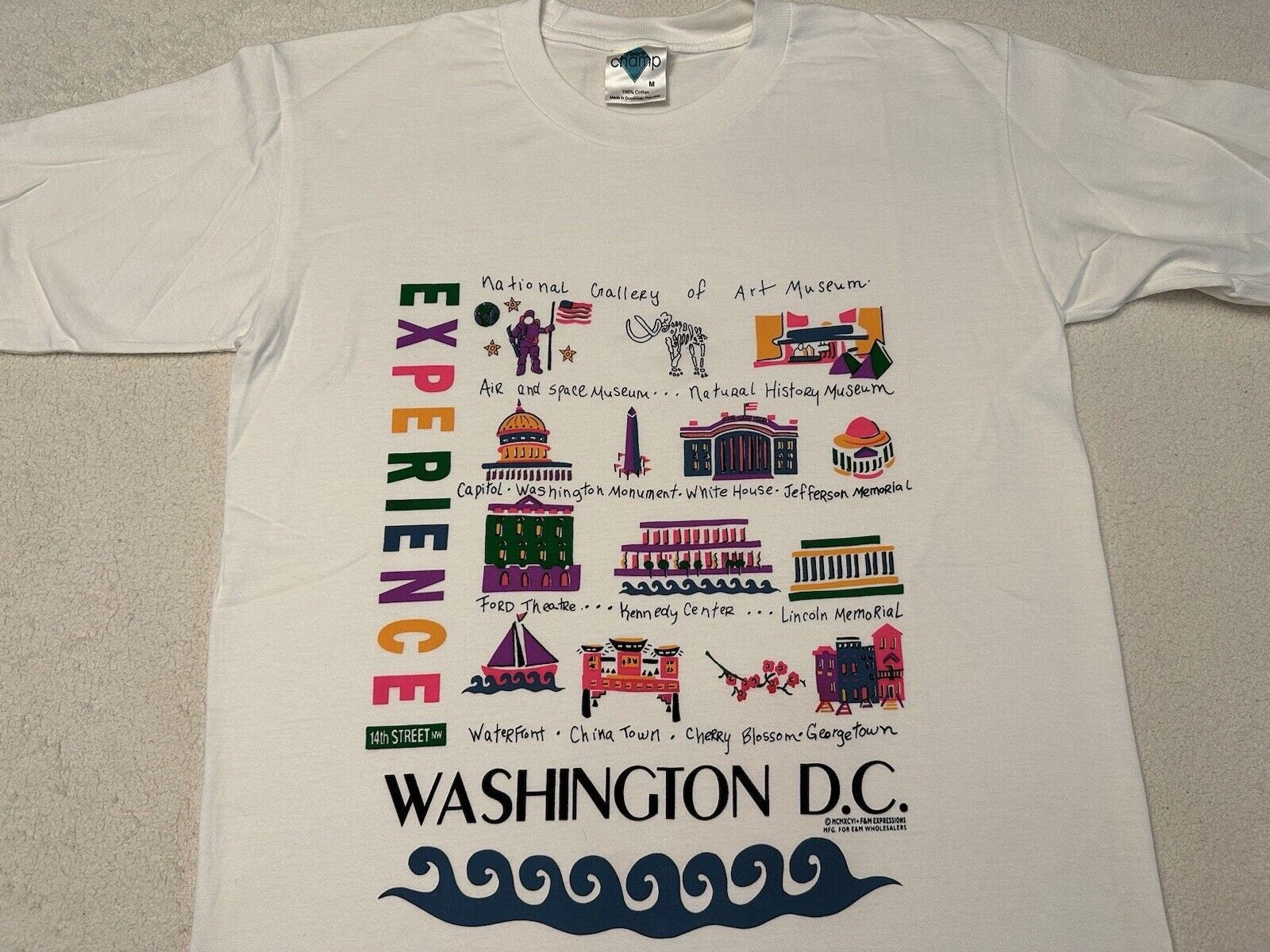 Vintage 1990s 90s Washington DC Landmarks Art Graphic Tourist T Shirt M NEW Graphic Tee – Premium Graphic · Must-Have Style