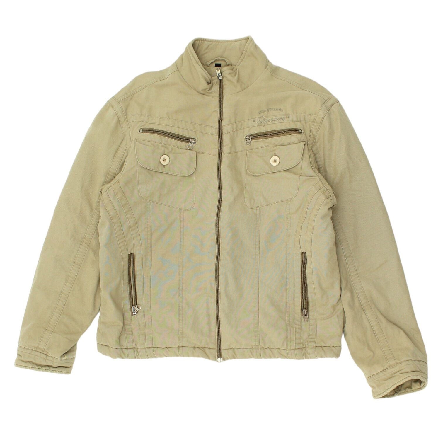 Levi39s Womens Beige Fleece Lined Signature Jacket Vintage High End Designer Graphic Tee – Fan Favorite · Great Gift For Fans