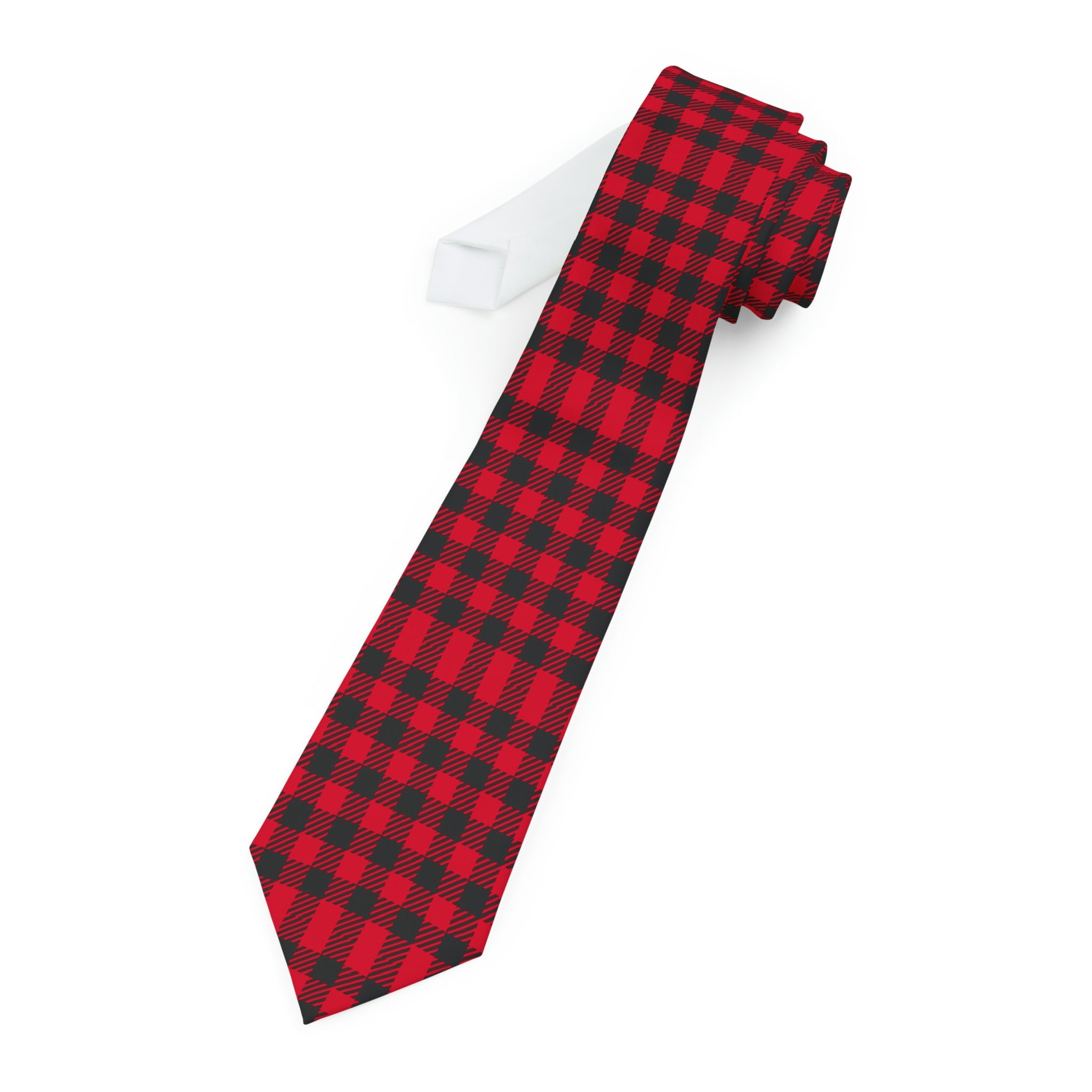 Classic Red and Black Plaid Tie Elevate Your Style Graphic Tee – Everyday Comfort · Perfect For Daily Wear