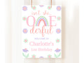 Isnt She Onederful Birthday Sign Editable Girl First Birthday First Birthday Sign Instant Download 1St Birthday Sign 1St Birthday Decor ONE1 Graphic Tee – Soft Feel · Perfect For Daily Wear