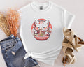 Adorable Ramen Eating Cat T Shirt Kitten Noodle Tee Gift for Cat and Food Lovers Valentines Gift Anime Kitty Top Manga TShirt Graphic Tee – Aesthetic Look · Must-Have Style