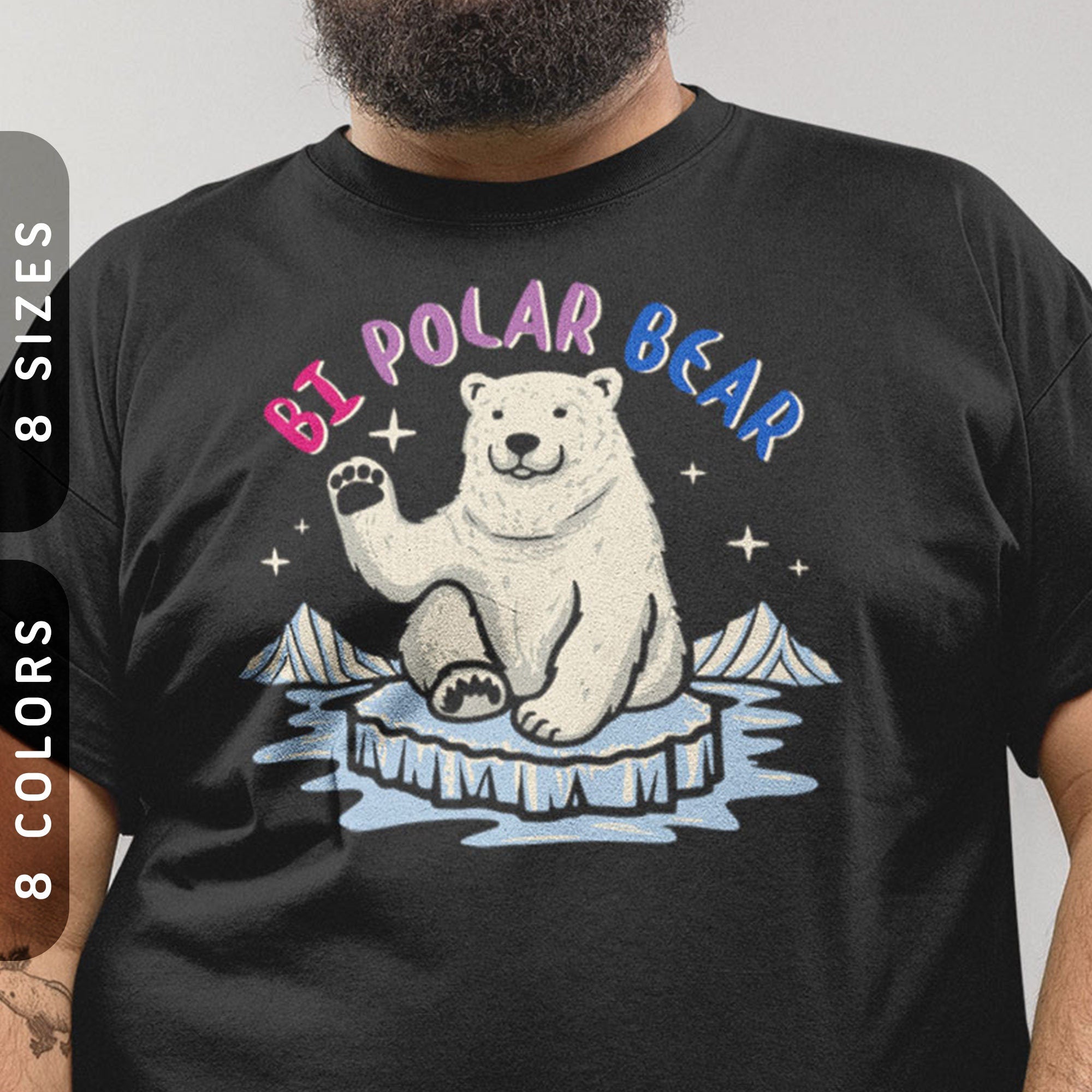 Subtle Bisexual Shirt Bi Polar Bear Unisex T Shirt Funny Bi Pride Shirt Bisexual Flag Colors Tshirt Bipolar Disorder Gift Graphic Tee – Soft Feel · Trending Graphic Apparel