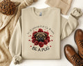 Cute Pug Sweatshirt In a World Full of Roses Sweater Adorable Dog Lover Sweatshirt Dog Mom Shirt Pug Lover Gift Pug Mom Tee Sweatshirt – Aesthetic Look · High-Quality Print