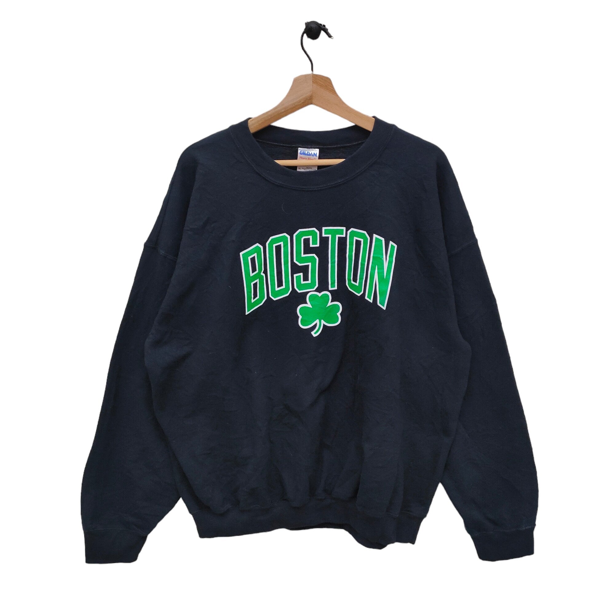 Y2K Boston Shamrocks Crewneck Sweatshirt X Large Vintage AFL Boston Massachusetts Sweater Jumper Black Size XL Sweatshirt – Feel-Good Design · Trending Graphic Apparel