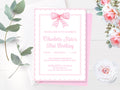 First Birthday Invite Classic Pink Bow Invitation Pink Bow Party Decor Grandmillennial Invitation Pink Gingham Bow Girl 1rst Birthday PINK1 Graphic Tee – Cozy Vibes · Must-Have Style