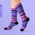 Omnisexual Pride Socks Omnisexual Flag Stripes Sublimation Socks Omni Pride Socks LGBTQ Omnisexual Gift Pink Striped Crew Socks Graphic Tee – Feel-Good Design · Trending Graphic Apparel
