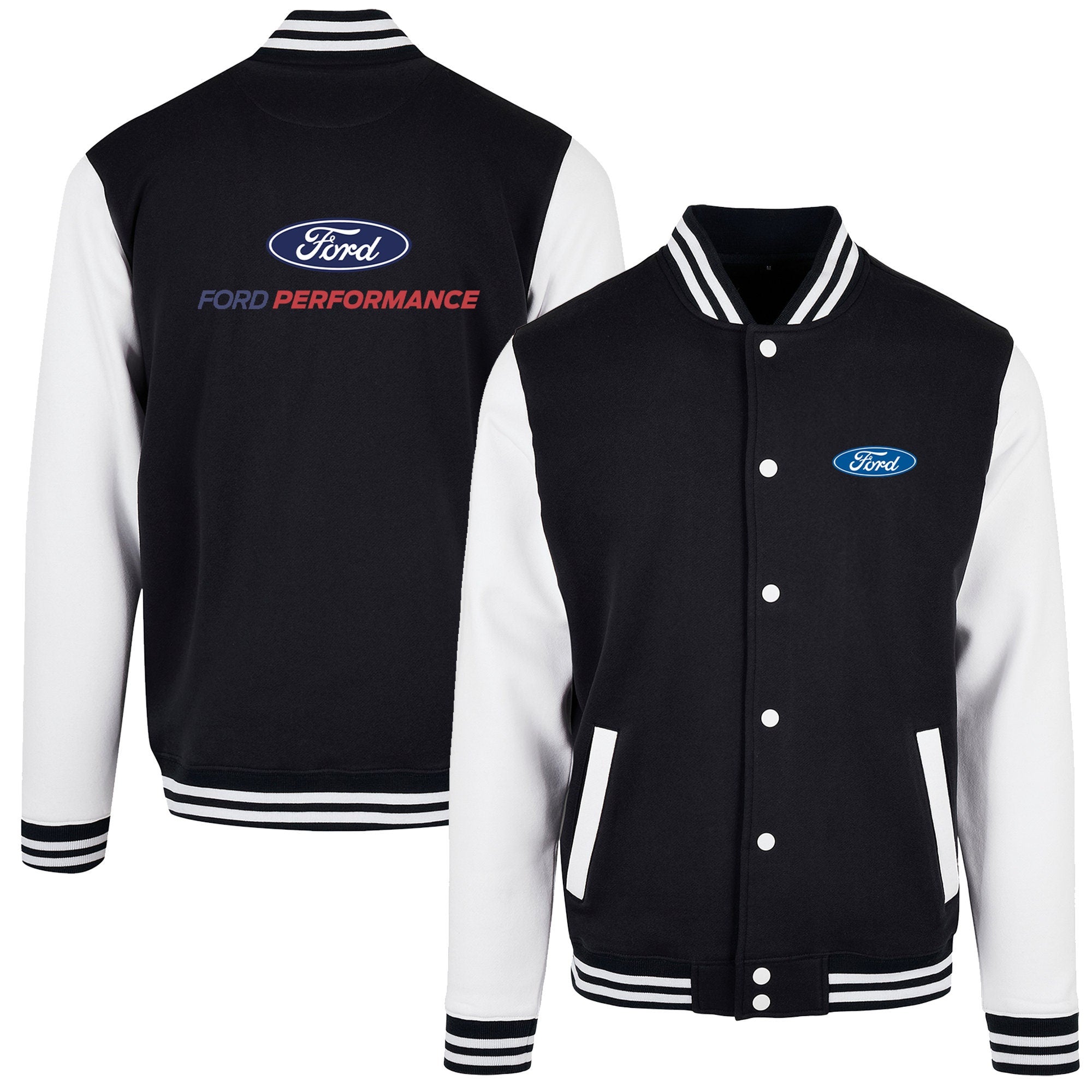 Ford Performance Racing Varsity Baseball Jacket Graphic Tee – Everyday Comfort · High-Quality Print