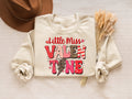 Little Miss Valentine Sweatshirt Cute Valentine Shirt Little Miss Valentine Shirt Retro Valentines Day Sweatshirt Valentine Girl Gift Sweatshirt – Everyday Comfort · Top Pick For Any Outfit