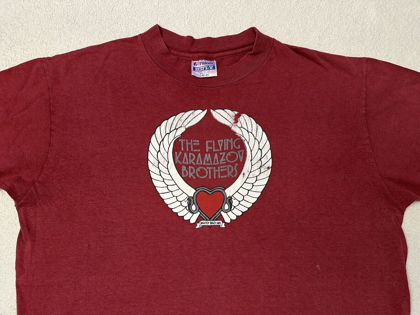 Vintage 1980s 80s Flying Karamazov Brothers Juggling Comedy Act Show T Shirt L Graphic Tee – Warm & Stylish · Great Gift For Fans