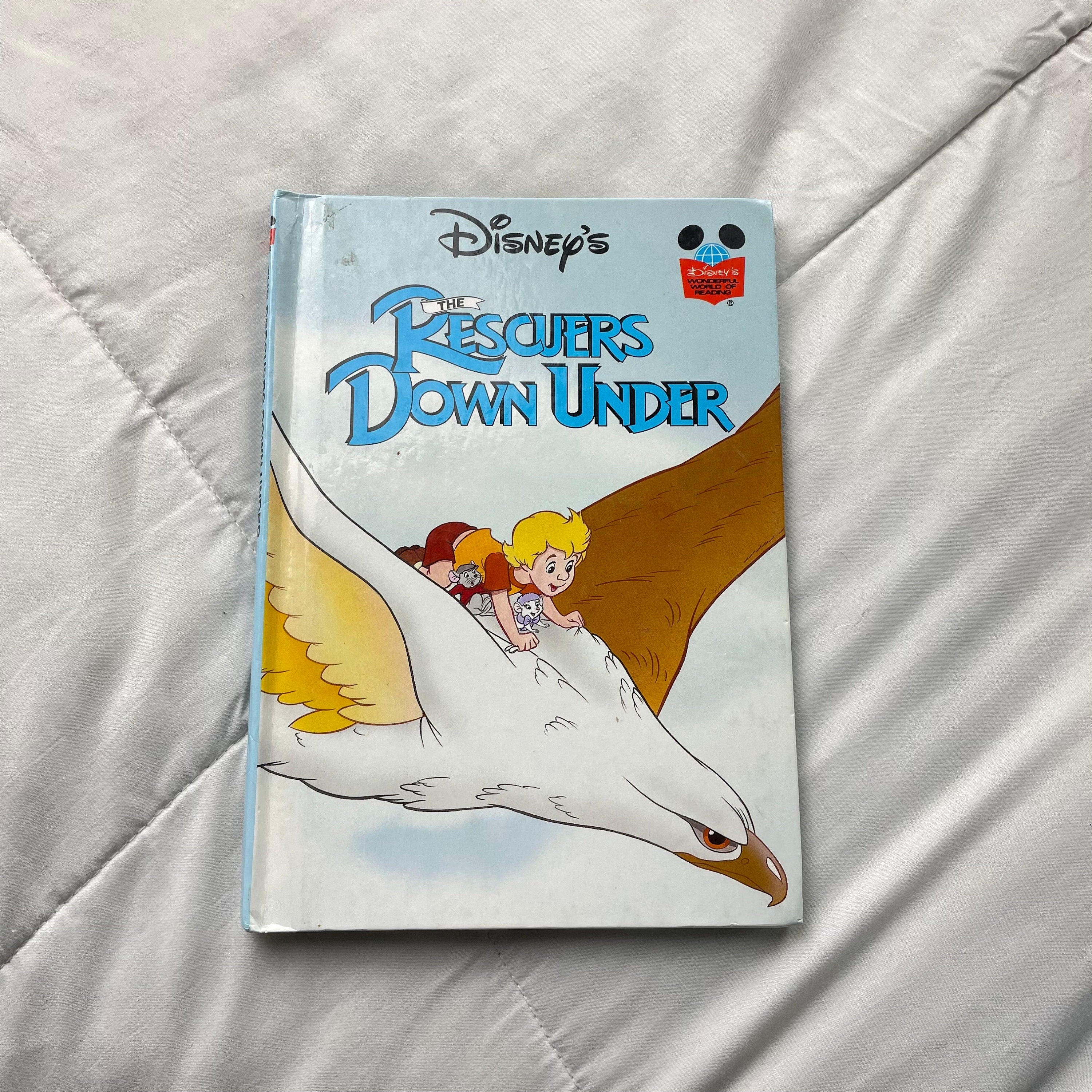 Vintage 90s Disney The Rescuers Down Under Children39s Book Illustrated Disney Classic Graphic Tee – Fan Favorite · Great Gift For Fans