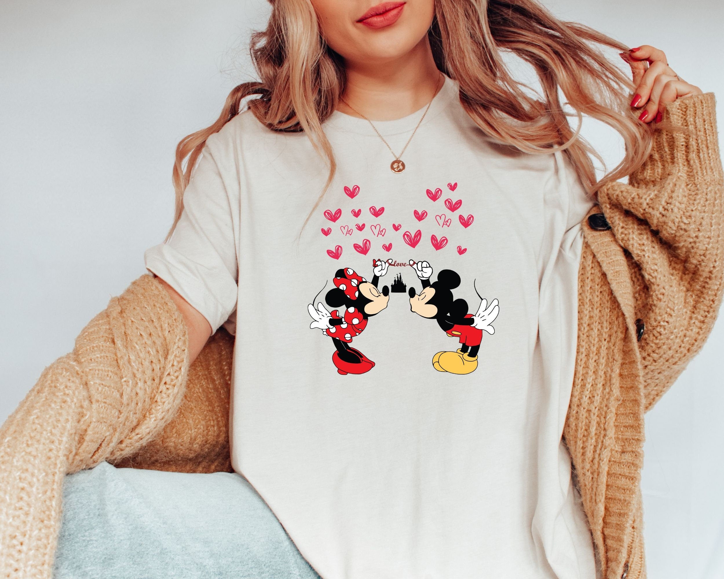 Disney Mickey Shirts Disney Shirt Disney T Shirt Mickey And Minnie Lovely Shirt Disney Shirt Disney Valentine Day Tee VDay Gift Graphic Tee – Cozy Vibes · Trending Graphic Apparel