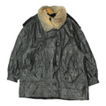 Vintage Womens Black Fur Lined Leather Coat High End Luxury Overcoat VTG Graphic Tee – Aesthetic Look · High-Quality Print
