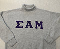 Vintage 1990s 90s Sigma Alpha Mu College Fraternity Turtleneck Sweatshirt L XL Sweatshirt – Cozy Vibes · Perfect For Daily Wear