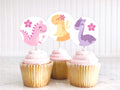 Dinosaur Cupcake Topper Girl Pastel Dinosaur Cupcake Toppers Three Rex Party Decorations Girl Dino Birthday Dinosaur Baby Shower DIN2 Graphic Tee – Cozy Vibes · Great Gift For Fans