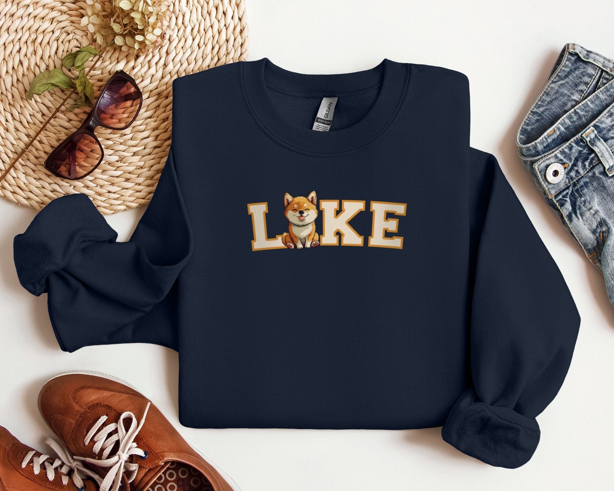 Cute Shiba Inu Sweatshirt adorable Dog Lover Shirt Gift for Dog Mom Animal Lover Tee Cozy Dog Sweatshirt Anime Dog T Shirt Sweatshirt – Aesthetic Look · Trending Graphic Apparel