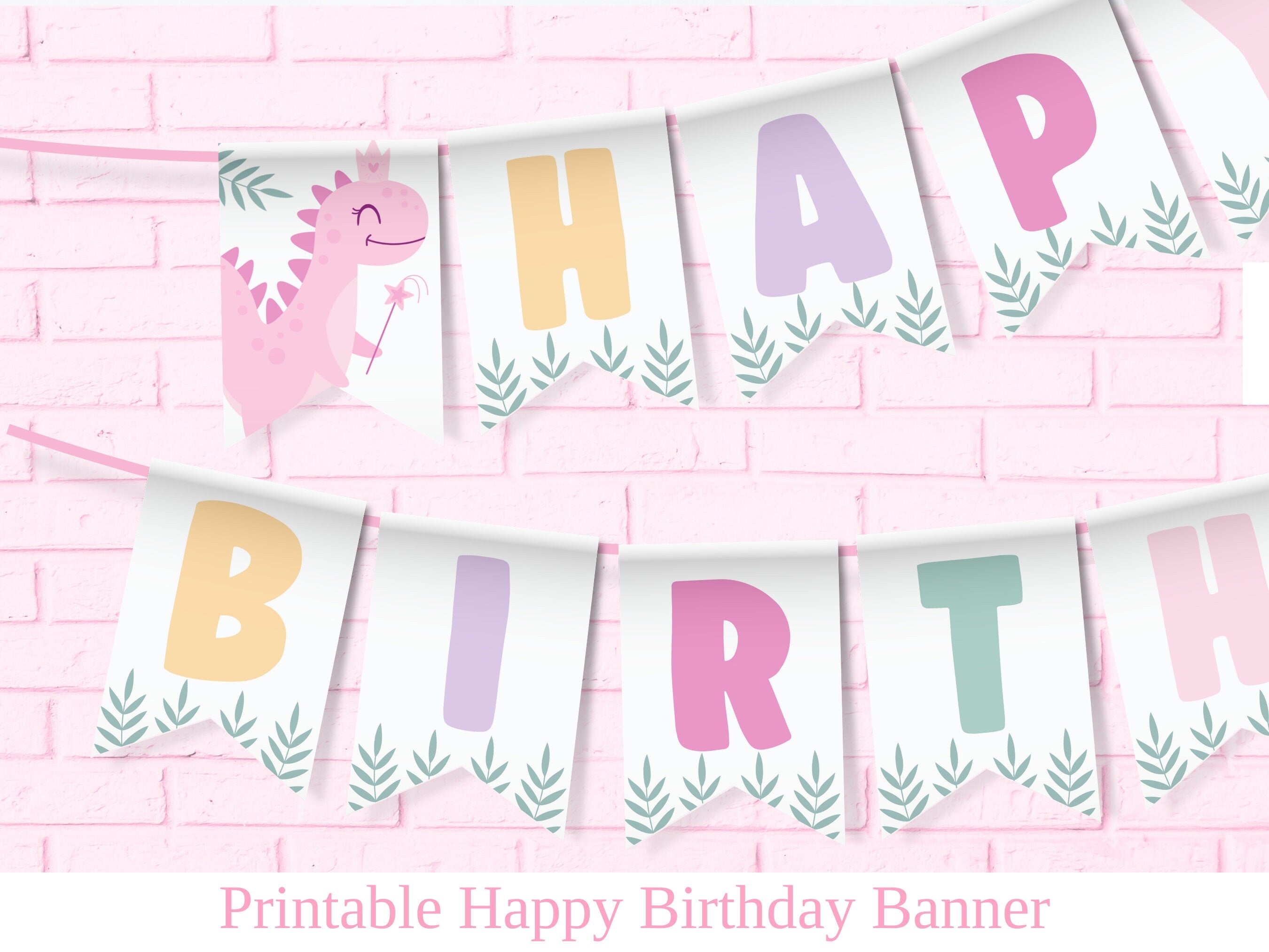 Girl Dinosaur Birthday Banner Pink Dinosaur Birthday Decoration Girl Dinosaur Party Decor Girl Dino Party Girl First Birthday Girl DIN2 Graphic Tee – Soft Feel · Must-Have Style