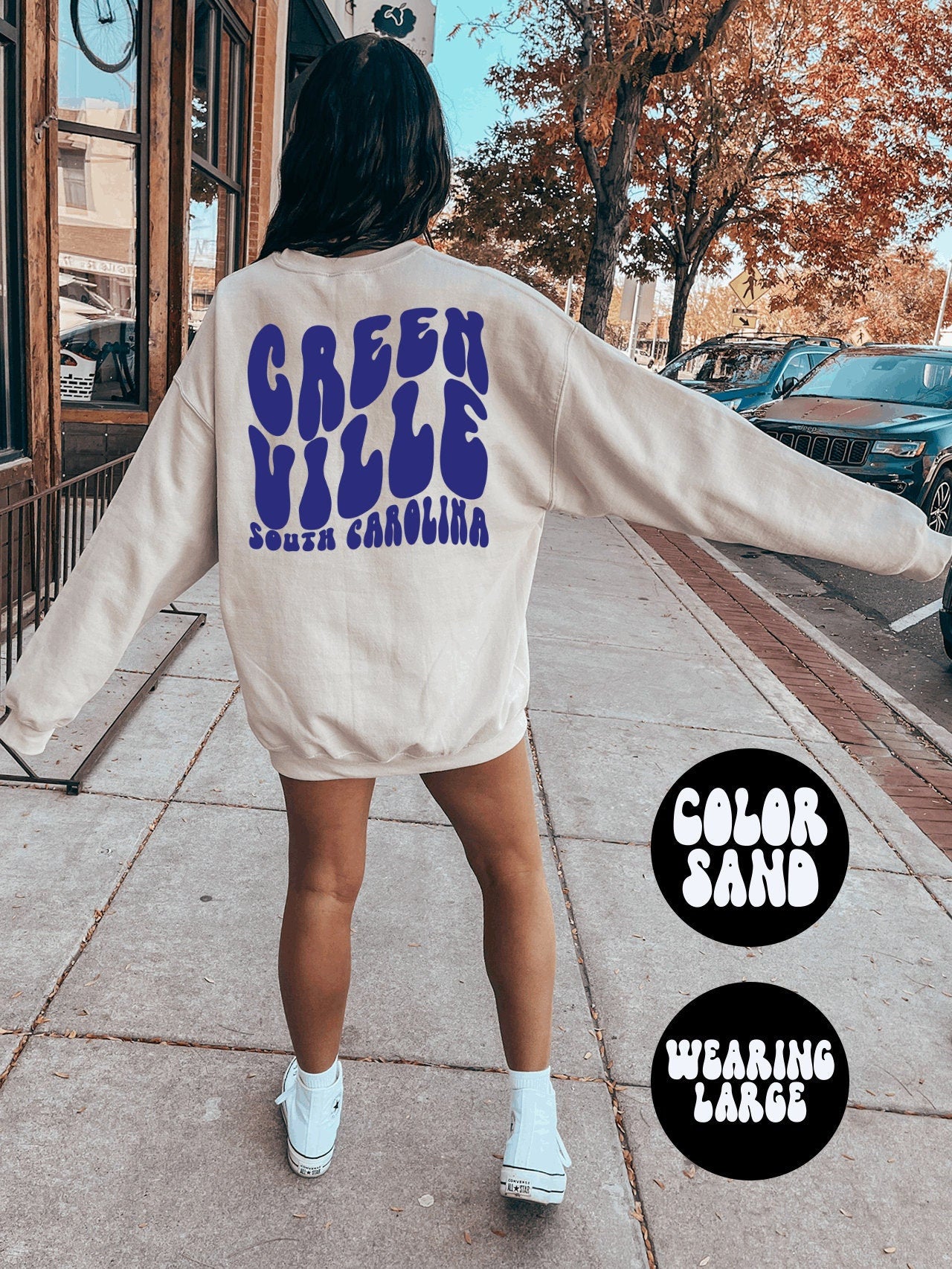 Greenville South Carolina BACK PRINT Sweatshirt Gifts Crewneck Funny Sweater Shirt Jumper Men Women Him Her Sweatshirt – Feel-Good Design · Top Pick For Any Outfit