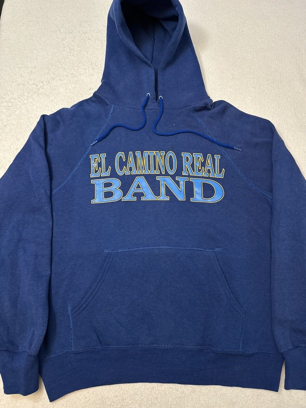 Vintage 1980s 80s El Camino Real High School Band Raglan Hoodie Sweatshirt S M Hoodie – Easygoing Wear · Must-Have Style