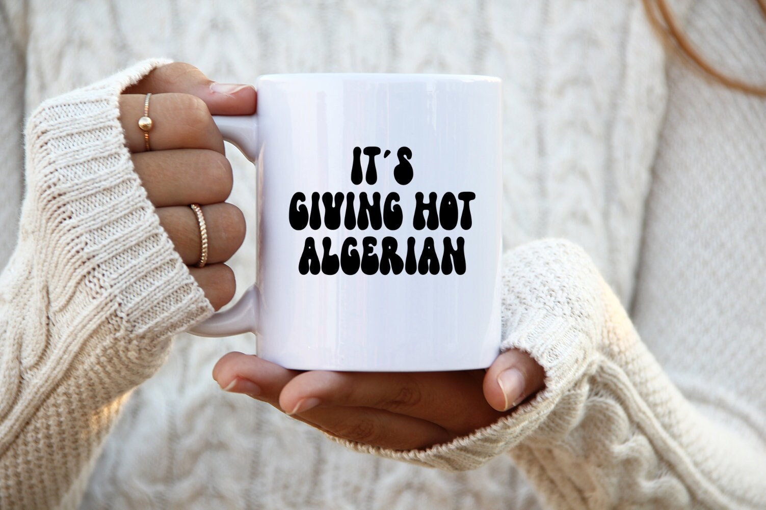 Algerian Algeria Mug Gifts Funny Coffee Cup Men Women Him Her Graphic Tee – Warm & Stylish · High-Quality Print