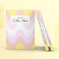Personalized Subtle Pangender Journal Pangender Pride Flag Waves Bi Gender Gift Customizable Hardcover Notebook Custom Name Text Graphic Tee – Everyday Comfort · Must-Have Style